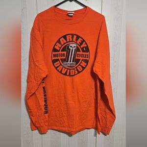 Harley-Davidson Orange Long Sleeve Tee